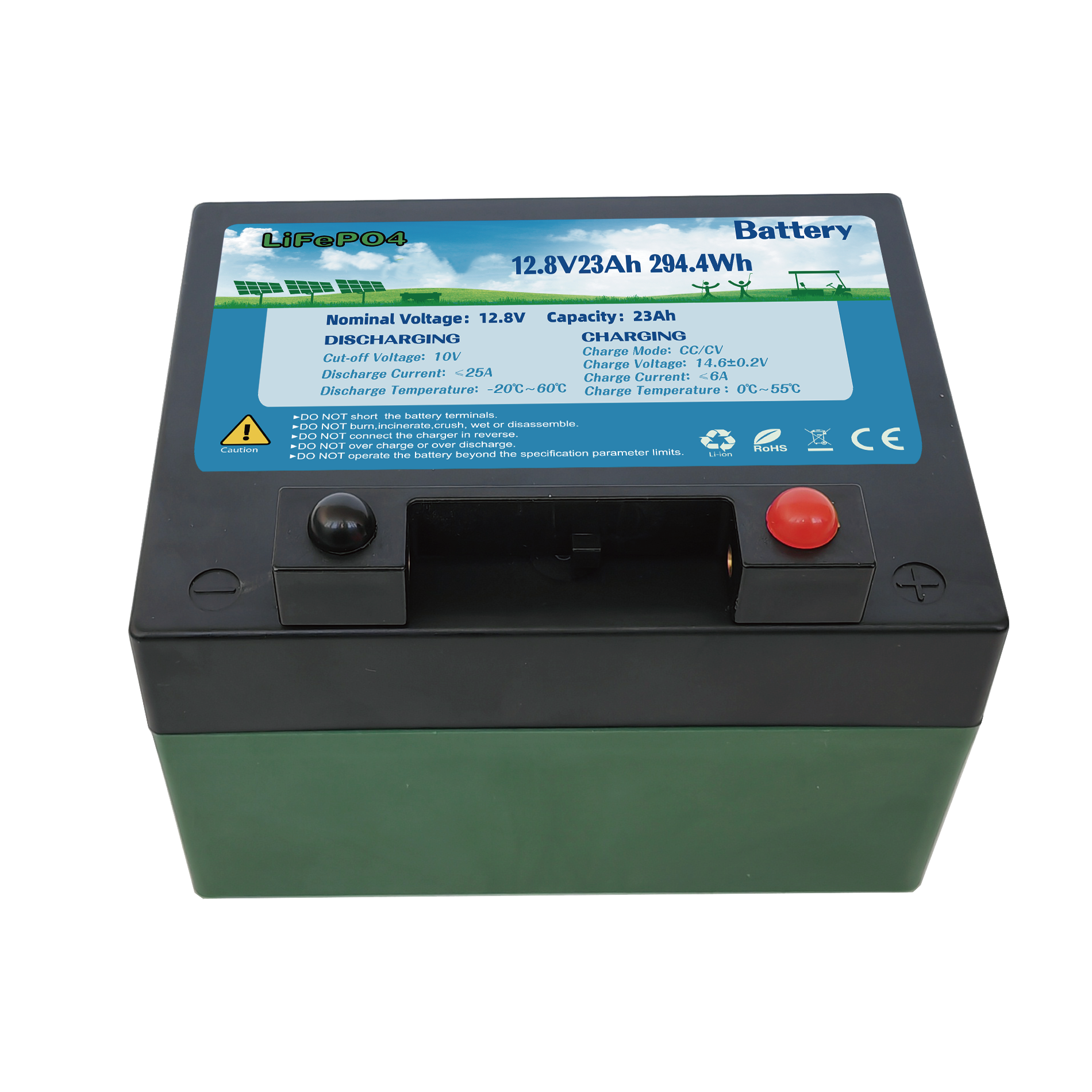 12V 23Ah鉛改鋰房車電池磷酸鐵鋰電池組叉車船用儲(chǔ)能鉛酸殼鋰電池